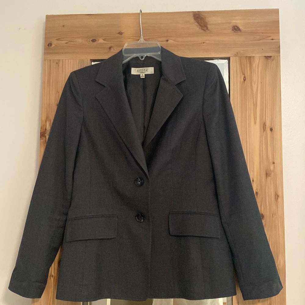 Dark charcoal women’s blazer size 6